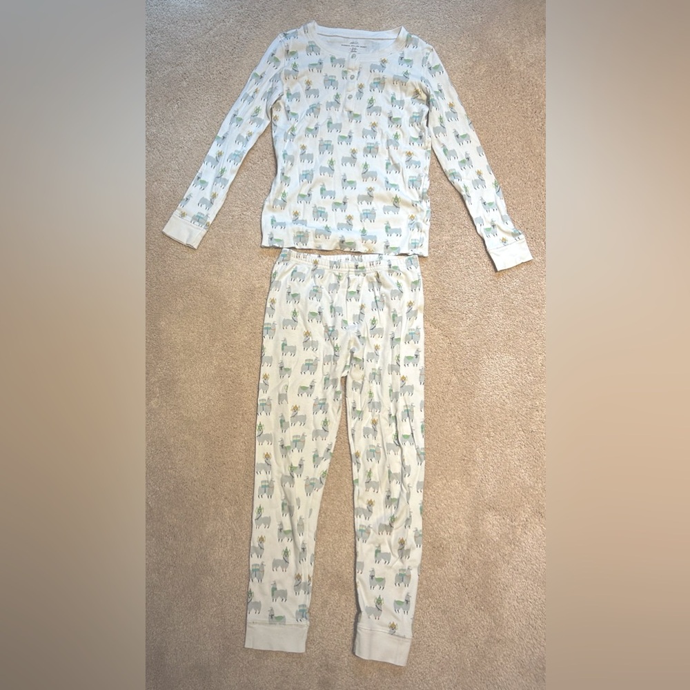 Roberta Roller Rabbit Llama Pajama Set Size 10